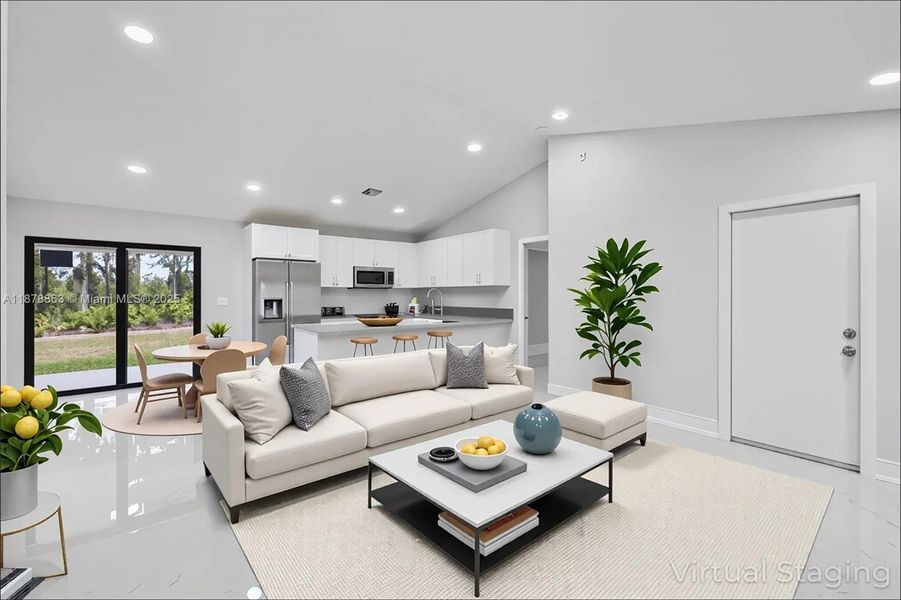 Furnished interior view inside a new home in , Lehigh Acres (Image 9).