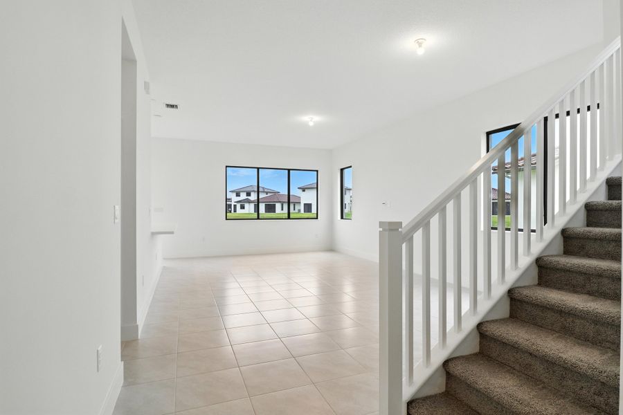 Furnished interior view inside a new home in Maple Ridge, Ave Maria (Image 8).