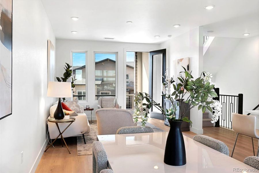 Furnished interior view inside a new home in , Denver (Image 16).