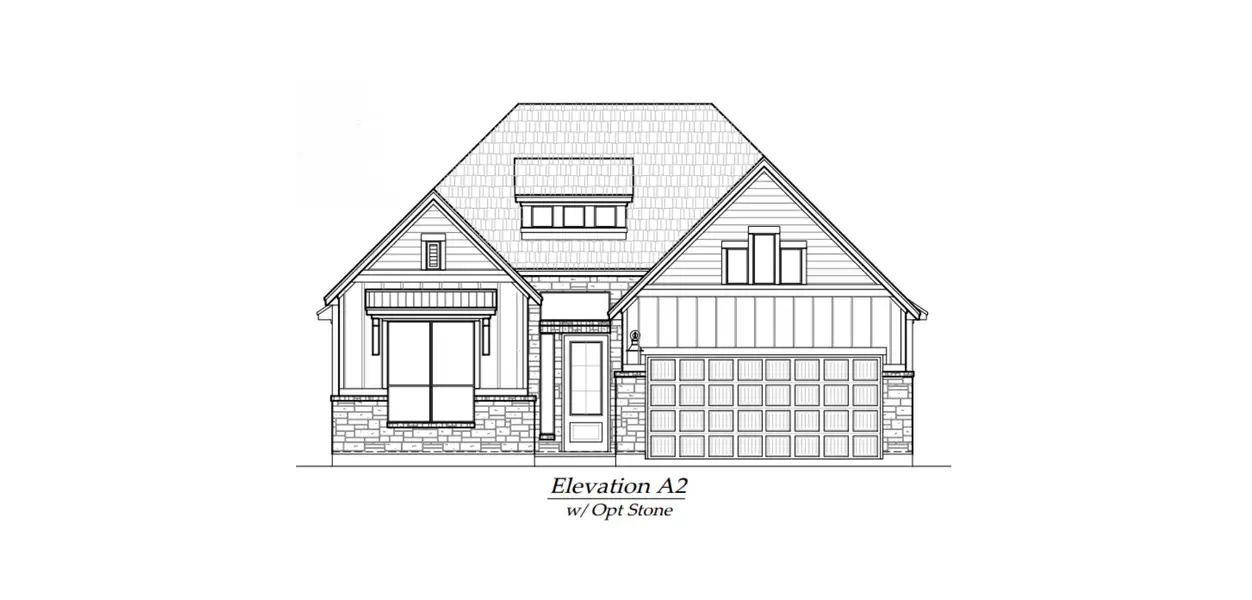 Representative rendering of the exterior for the Hampton by Chesmar Homes (Image 3).