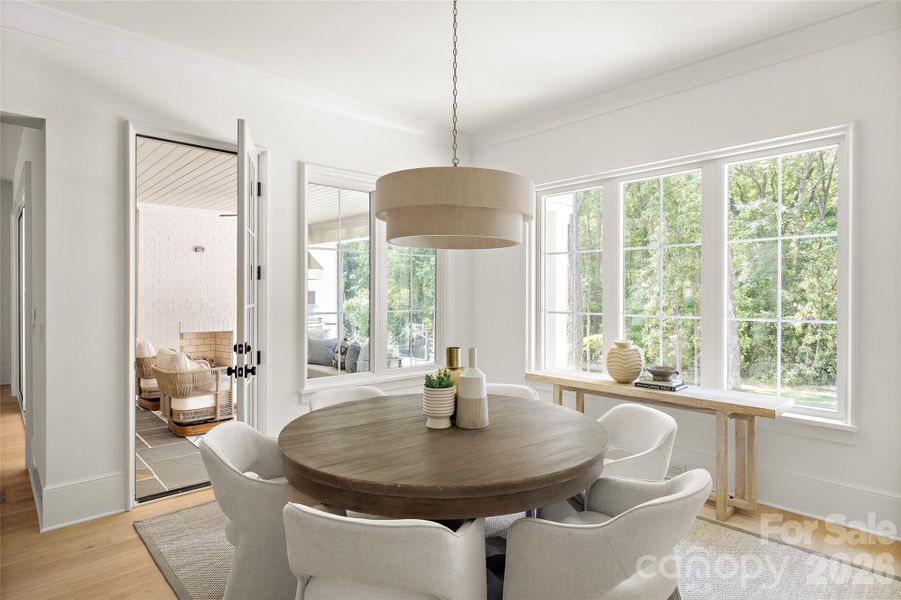 Furnished interior view inside a new home in , Charlotte (Image 38).