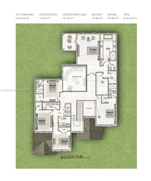 2D floor plan layout of this home in , Hollywood, FL (Image 4).