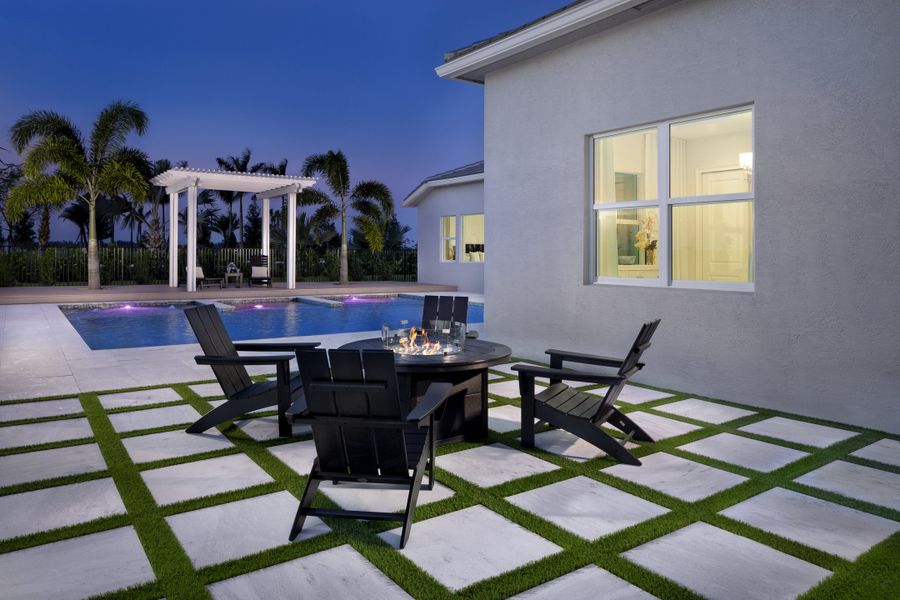 Exterior details and patio area of a home in Westlake, Westlake (Image 2).