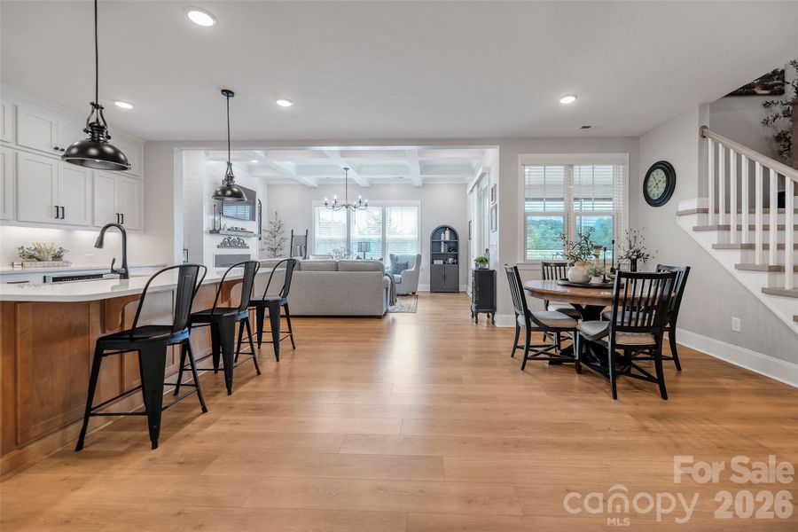 Furnished interior view inside a new home in , Clover (Image 28).