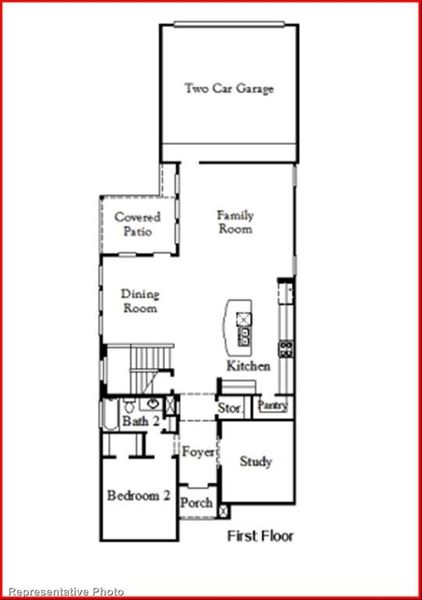 2D floor plan layout of this home in Avondale, Fate, TX (Image 1).