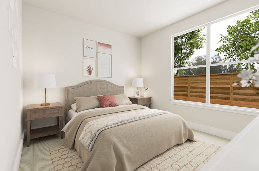 Representative furnished interior of a home built from the Chaise by Tri Pointe Homes in Painted Tree, McKinney (Image 9).