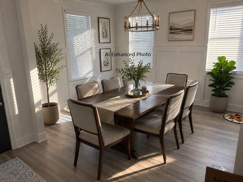 Furnished interior view inside a new home in Park at Ansleigh Farms, Dallas (Image 16).