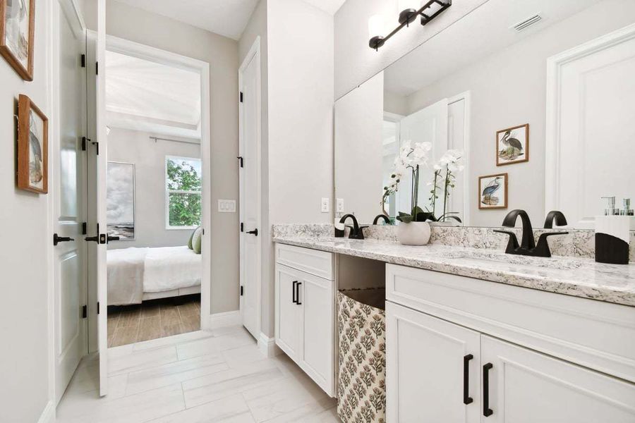 Representative furnished interior of a home built from the Sandpiper by William Ryan Homes in Fairway Pointe - Villa Community, Sun City Center (Image 17).