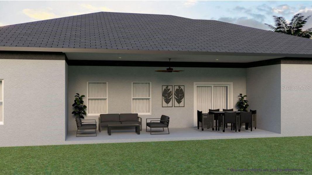 Exterior details and patio area of a home in , North Port (Image 3). Exterior details and patio area of a home in , North Port (Image 3).