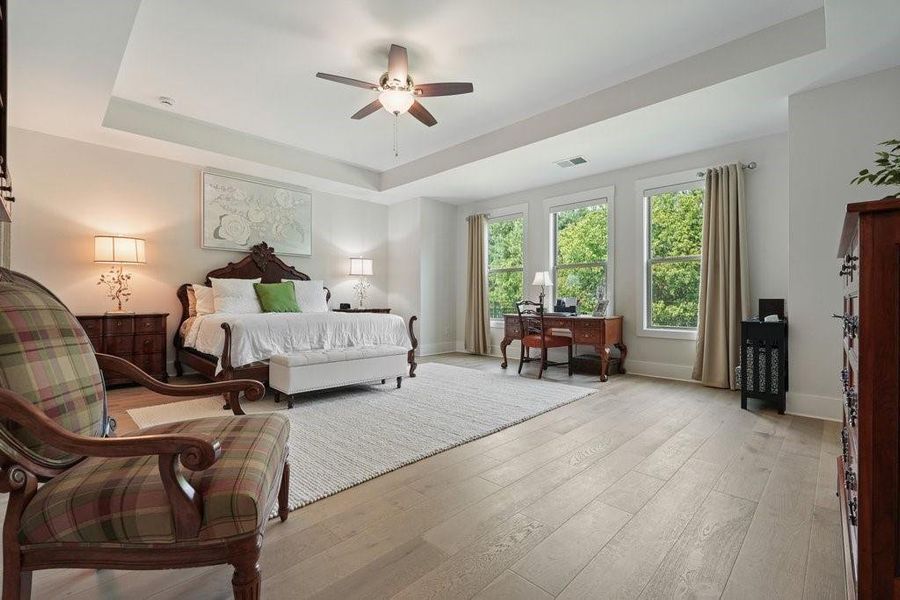 Furnished interior view inside a new home in Soleil Belmont Park, Canton (Image 40). Furnished interior view inside a new home in Soleil Belmont Park, Canton (Image 40).