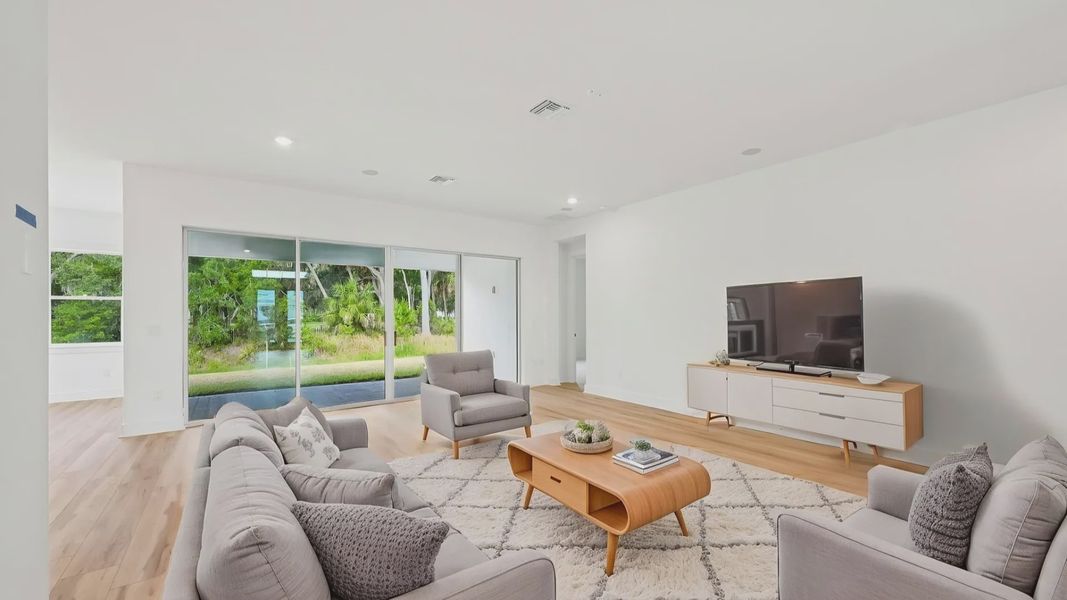 The Virtually Staged Living Room