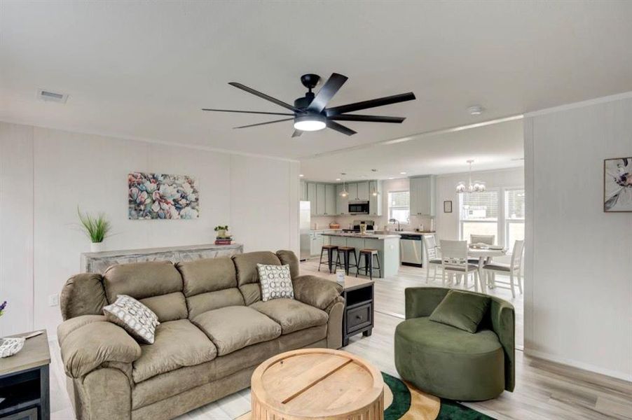 Furnished interior view inside a new home in , Griffin (Image 8).