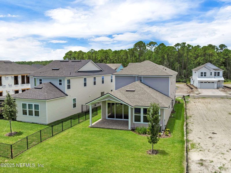 Exterior details and patio area of a home in Reflections at Nocatee, Ponte Vedra (Image 29).