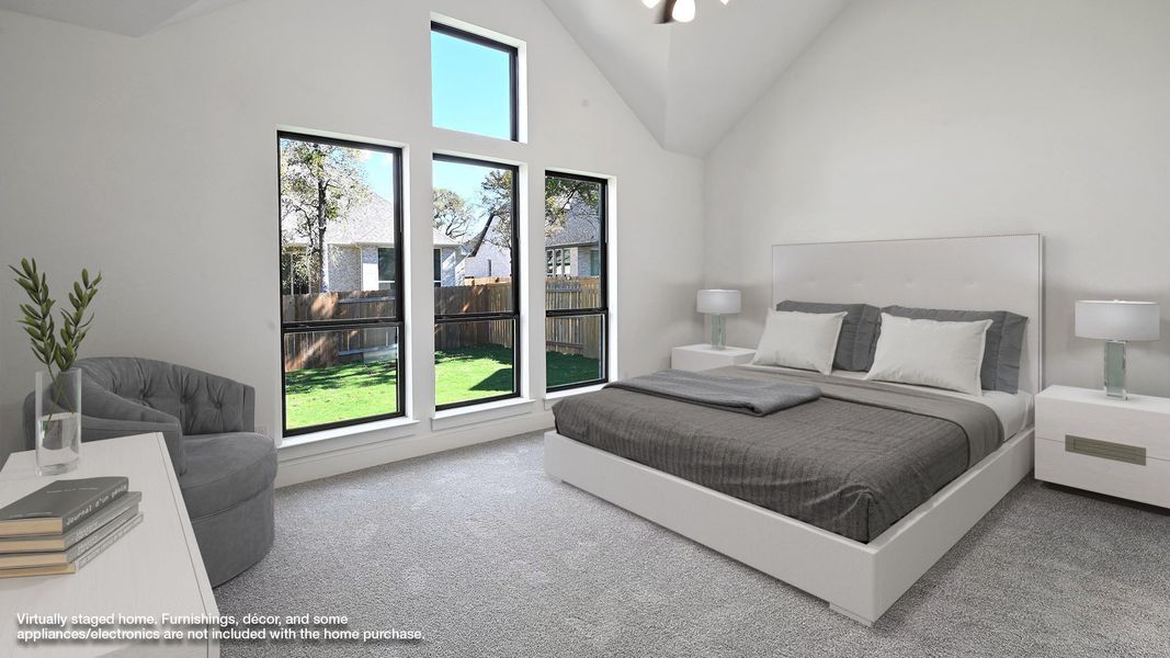 Furnished interior view inside a new home in 6 Creeks, Kyle (Image 16).