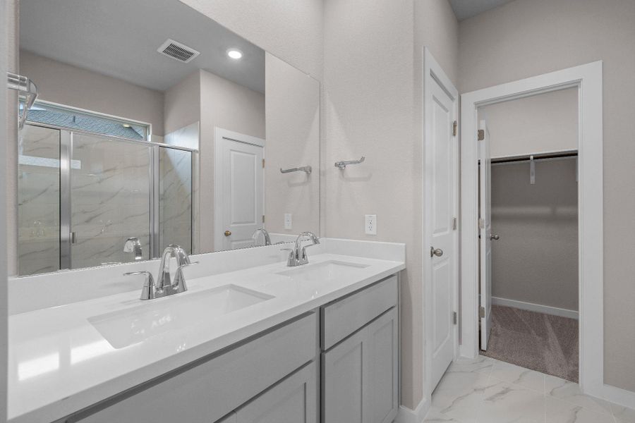 Primary Bath retreat with dual vanities