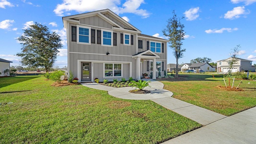Representative exterior photo of a completed home built from the Hayden by D.R. Horton in Laurel Grove, Guyton, GA (Image 2).