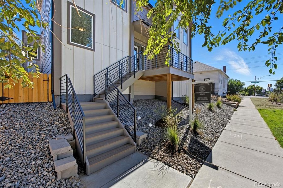 Exterior details and patio area of a home in , Denver (Image 4).