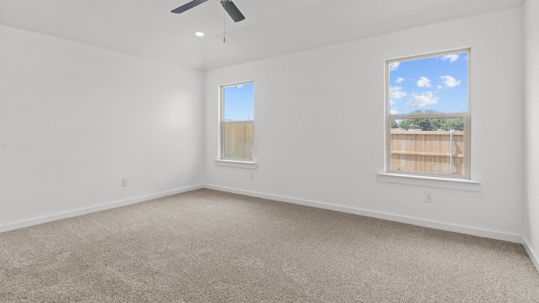 Representative unfurnished interior of a home built from the The Easton by D.R. Horton in Overlook West, Wolfforth (Image 8).
