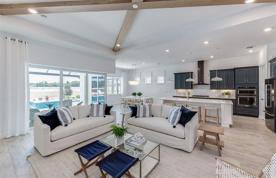 Furnished interior view inside a new home in BeachWalk by Manasota Key, Englewood (Image 6).