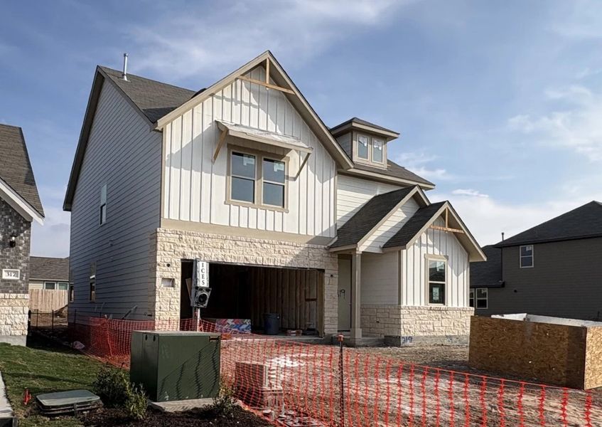 In-progress construction of a new home in Rolling Glen, Hutto, TX (Image 5).