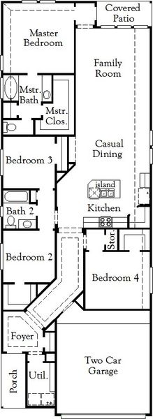 2D floor plan layout of this home in Candela, Richmond, TX (Image 2). 2D floor plan layout of this home in Candela, Richmond, TX (Image 2).