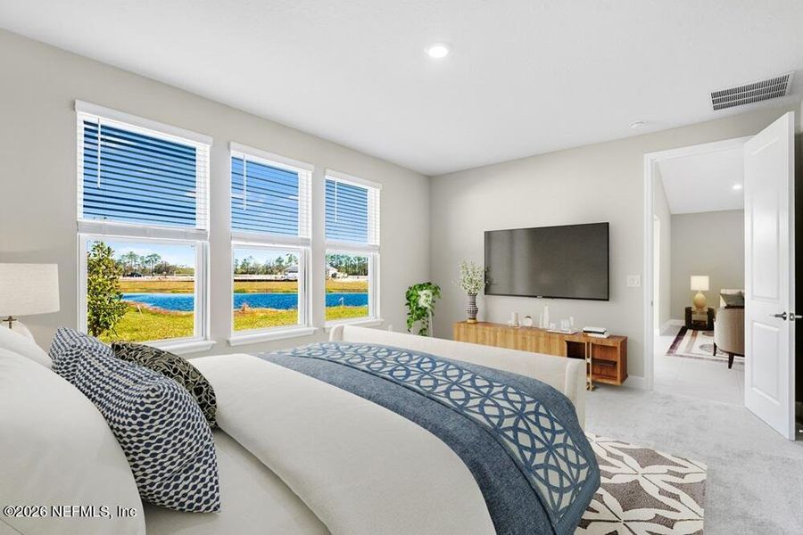Furnished interior view inside a new home in Colbert Landings, Palm Coast (Image 9). Furnished interior view inside a new home in Colbert Landings, Palm Coast (Image 9).