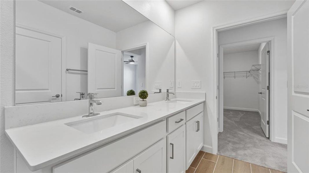 Furnished interior view inside a new home in Mirada Active Adult: Active Adult Lagoon Villas, San Antonio (Image 6). Furnished interior view inside a new home in Mirada Active Adult: Active Adult Lagoon Villas, San Antonio (Image 6).