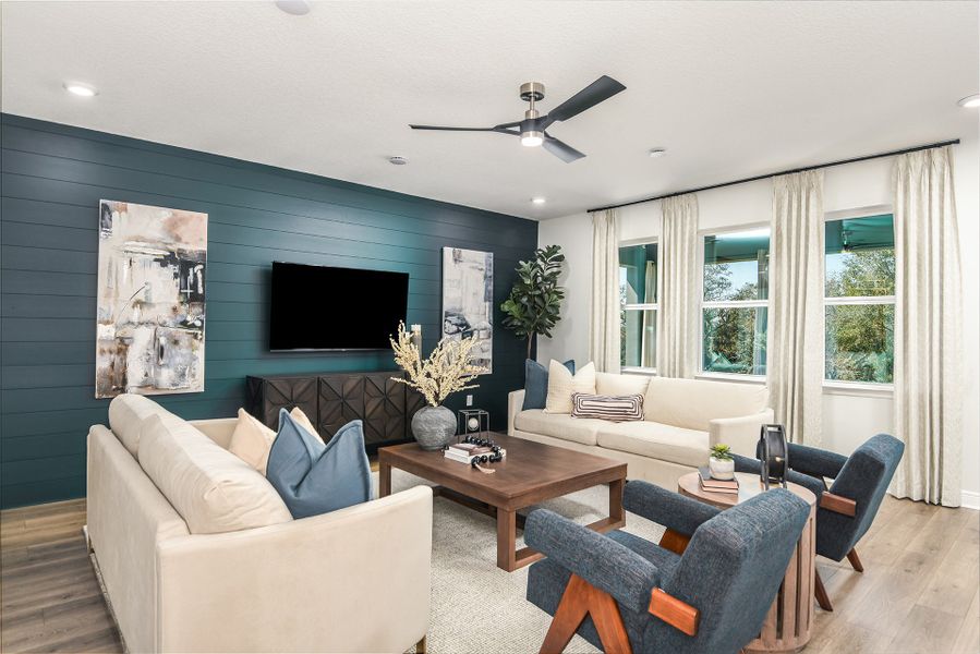 Furnished interior view inside a new home in Vintner Reserve, Clermont (Image 15).