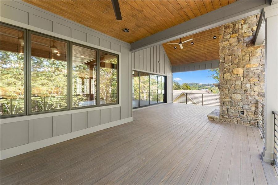 Exterior details and patio area of a home in , Dahlonega (Image 33).