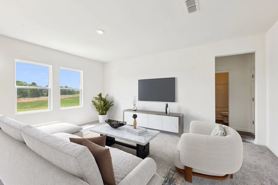 Representative furnished interior of a home built from the Galileo by Starlight Homes in The Summit at Carters Station, Columbia (Image 5).