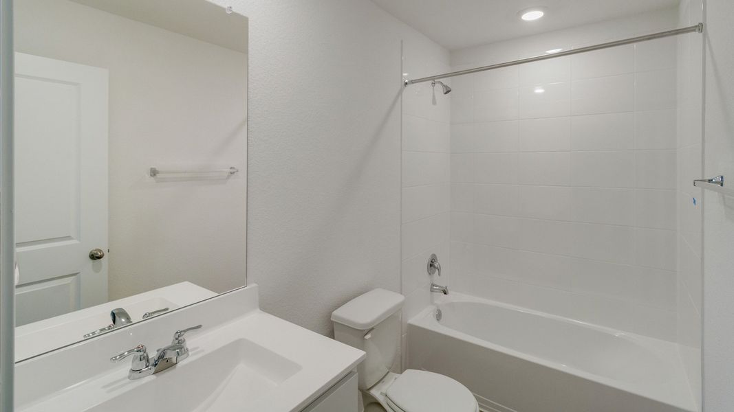 Representative furnished interior of a home built from the The Barton by D.R. Horton in Prairie Lakes, Buda (Image 7).