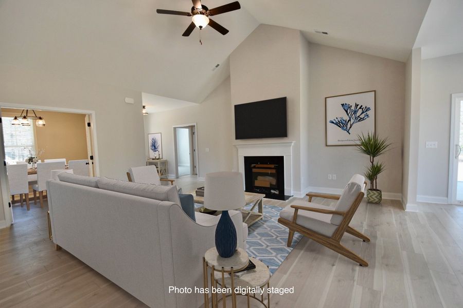 Furnished interior view inside a new home in Parkwood Estates, Leland (Image 4).
