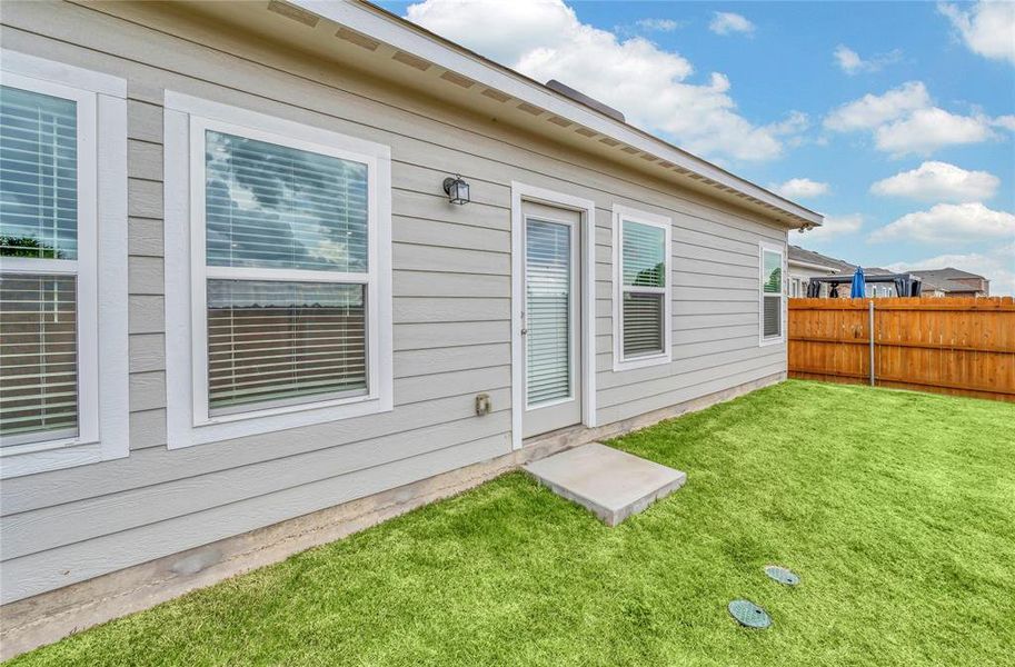 Exterior details and patio area of a home in , Waco (Image 3).
