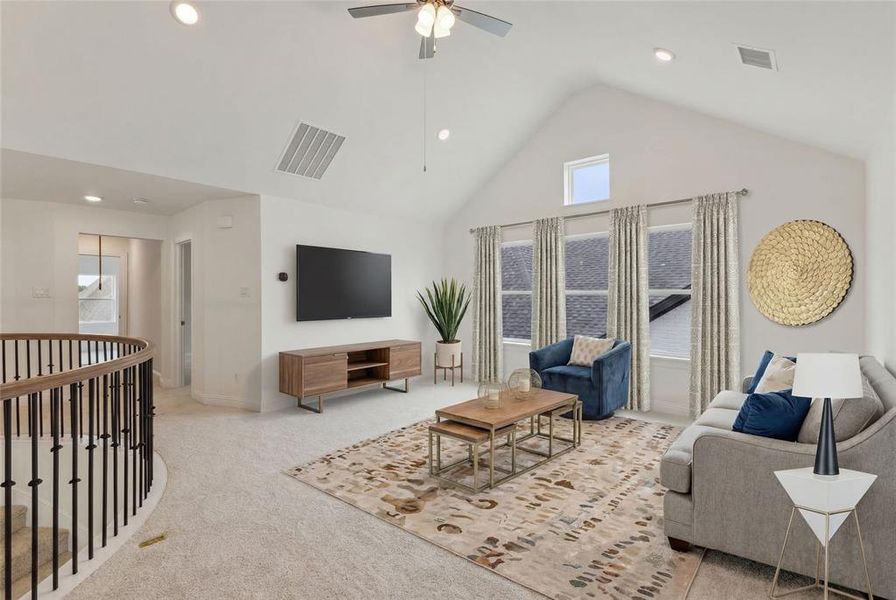 Furnished interior view inside a new home in Somercrest, Midlothian (Image 15).