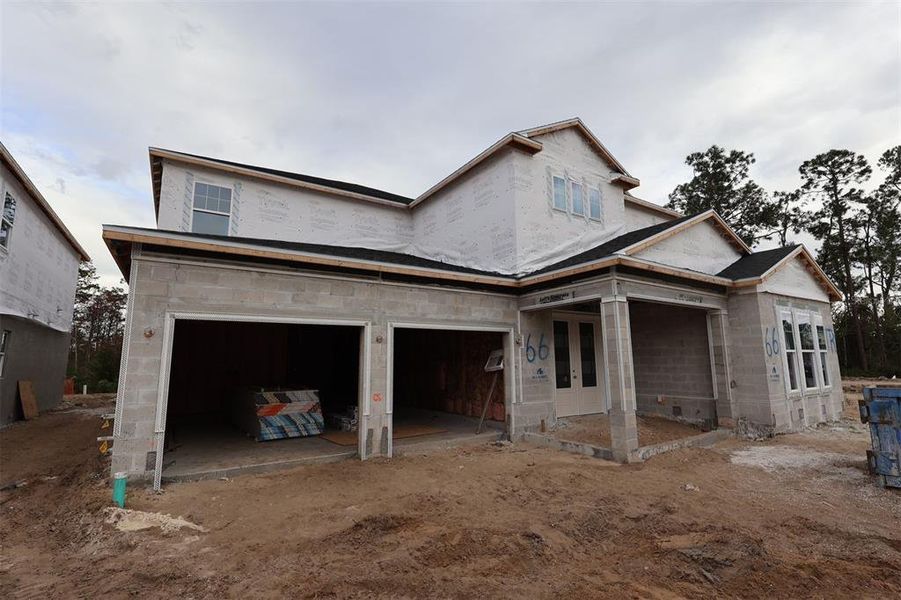In-progress construction of a new home in Lake Star at Ovation, Winter Garden, FL (Image 3).