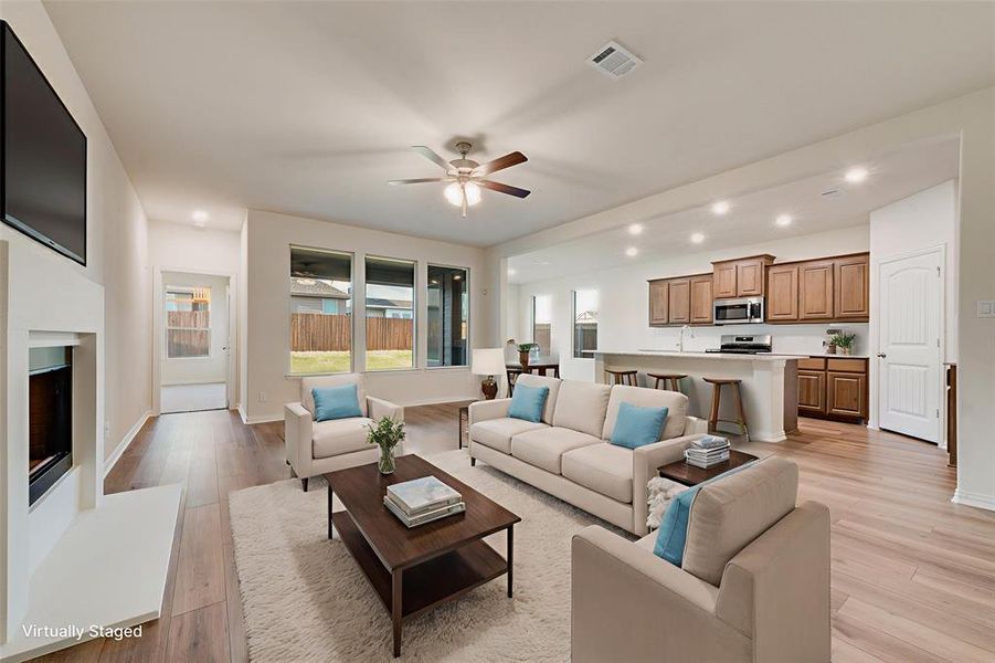 Furnished interior view inside a new home in Liberty Pointe, Gainesville (Image 7). Furnished interior view inside a new home in Liberty Pointe, Gainesville (Image 7).