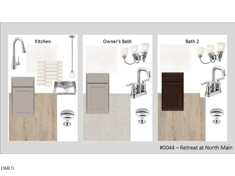 Sample of building materials used in homes in Retreat at North Main, Lillington (Image 23).