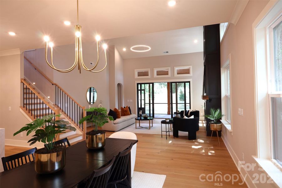 Furnished interior view inside a new home in , Charlotte (Image 13). Furnished interior view inside a new home in , Charlotte (Image 13).