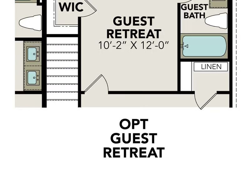 2D floor plan layout of this home in Comanche Ridge, San Antonio, TX (Image 5).