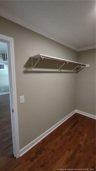 owners bedroom closet wood shelves owners bedroom closet wood shelves