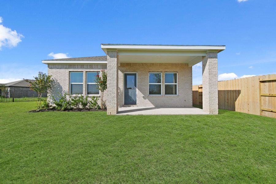 Exterior details and patio area of a home in River Ranch Trails, Dayton (Image 18). Exterior details and patio area of a home in River Ranch Trails, Dayton (Image 18).