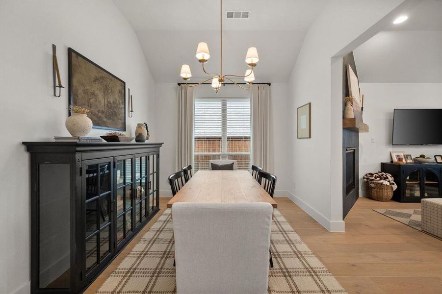 Furnished interior view inside a new home in BridgeWater, Midlothian (Image 35).