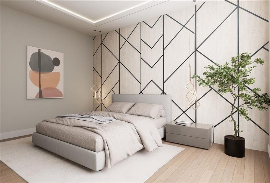 Furnished interior view inside a new home in , Atlanta (Image 24).