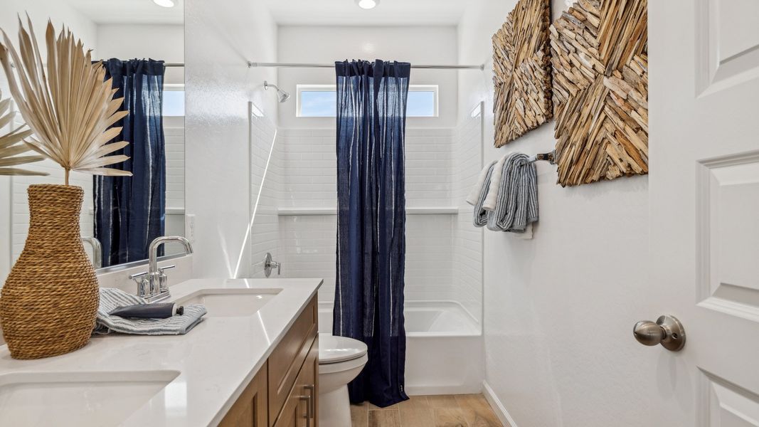 Representative furnished interior of a home built from the Yellowstone by D.R. Horton in Westpark, Buckeye (Image 39).
