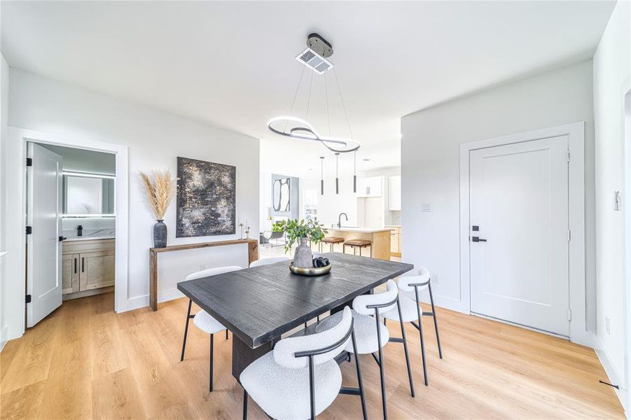Furnished interior view inside a new home in , Dallas (Image 30).