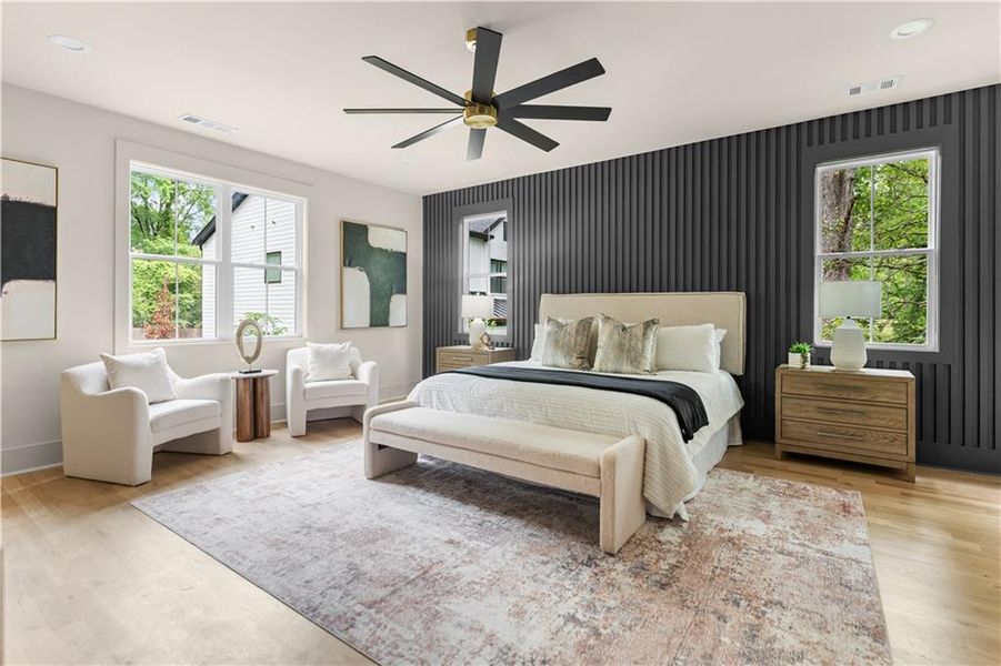 Furnished interior view inside a new home in , Atlanta (Image 18).