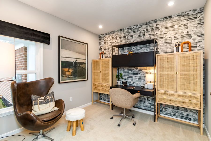 Representative furnished interior of a home built from the Wembley by Fischer Homes in Villas at Gold Creek, Dawsonville (Image 25).