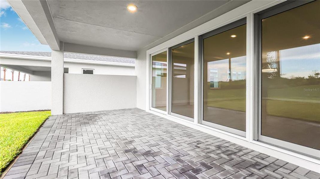 Exterior details and patio area of a home in Cresswind at Lake Harris, Tavares (Image 31). Exterior details and patio area of a home in Cresswind at Lake Harris, Tavares (Image 31).