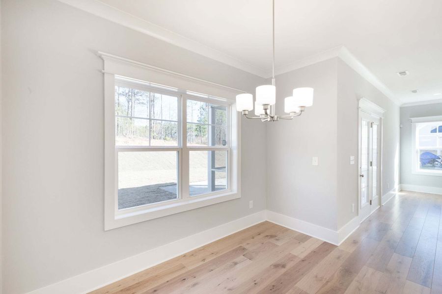 Representative unfurnished interior of a home built from the Austin by Caviness & Cates Communities in Bartlett Manor, Youngsville (Image 120).