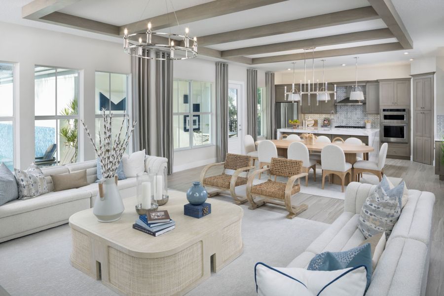Representative furnished interior of a home built from the Seaside by Mattamy Homes in Newfield, Palm City (Image 9).